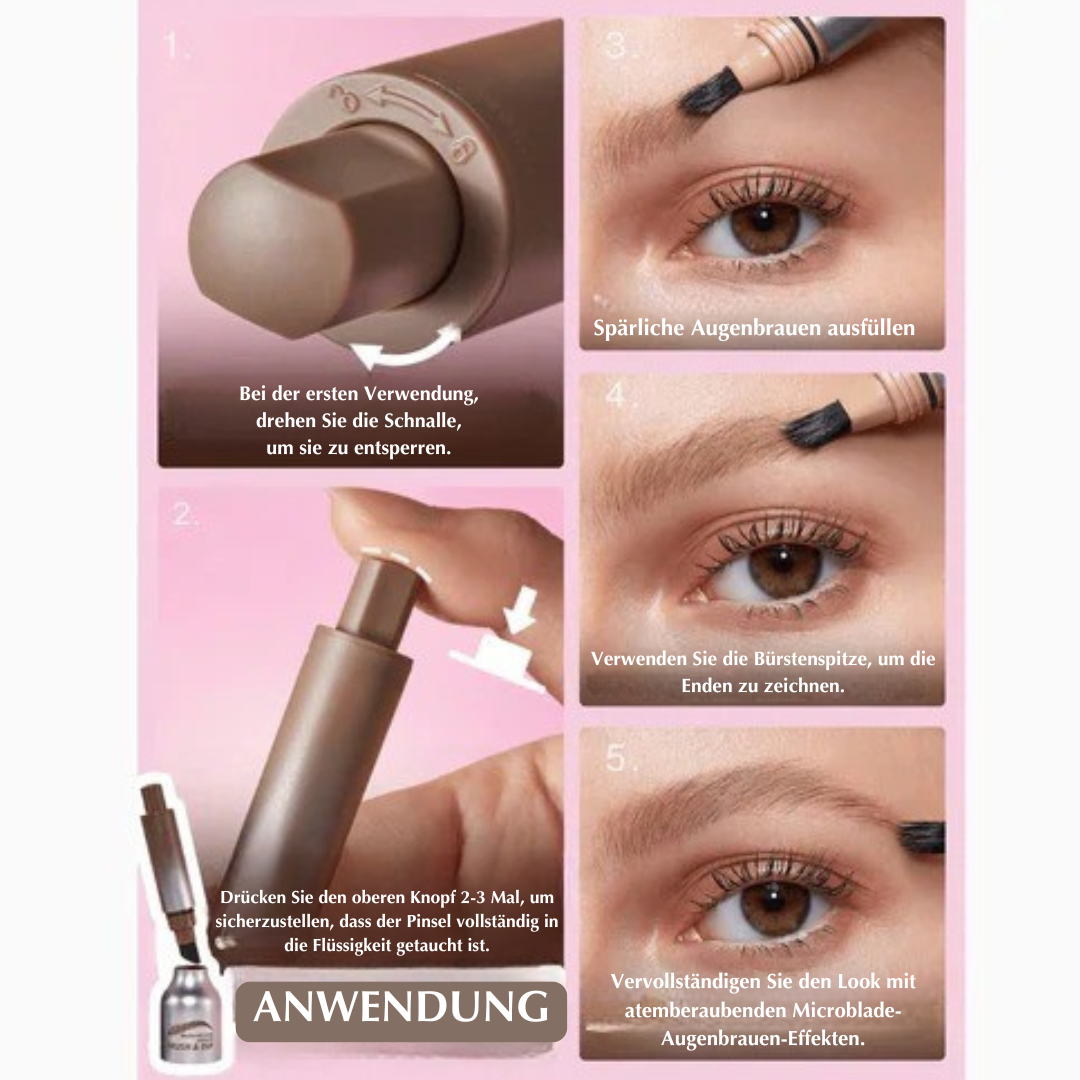 1+1 FREE | 2-in-1 Waterproof Eyebrow Pencil – For Natural and Perfect Brows in an Instant 
