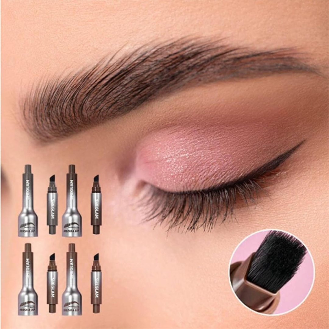 1+1 FREE | 2-in-1 Waterproof Eyebrow Pencil – For Natural and Perfect Brows in an Instant 